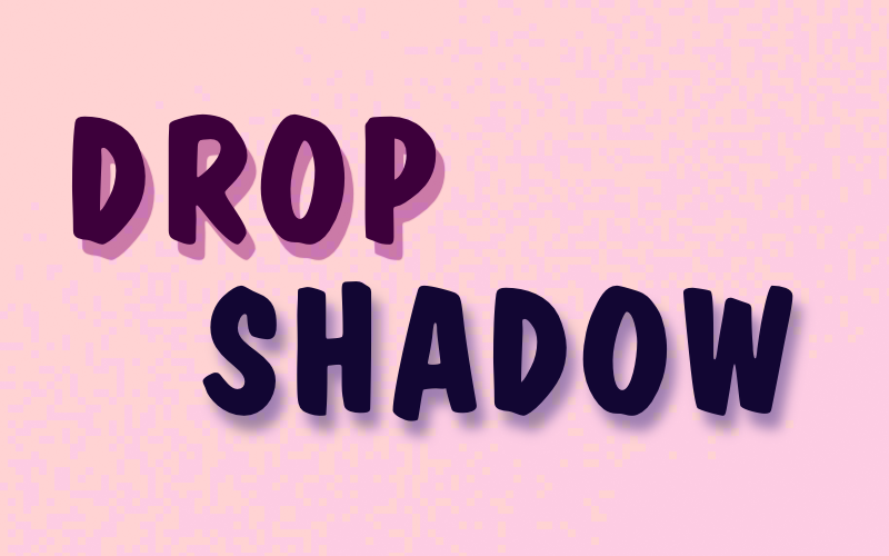 Drop shadow layer style demo